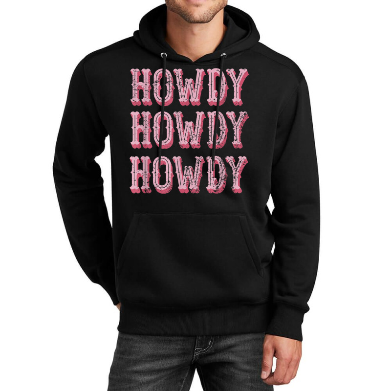 Vintage White Howdy Rodeo Western Country Southern Cowgirl Unisex Hoodie | Artistshot