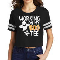 Working On My Boo Tee Funny Halloween Costume Men Women Gym Scorecard Crop Tee | Artistshot