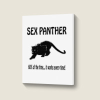 Yellow Sex Panther Portrait Canvas Print | Artistshot