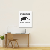 Yellow Sex Panther Portrait Canvas Print | Artistshot