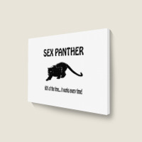 Yellow Sex Panther Landscape Canvas Print | Artistshot