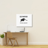 Yellow Sex Panther Landscape Canvas Print | Artistshot