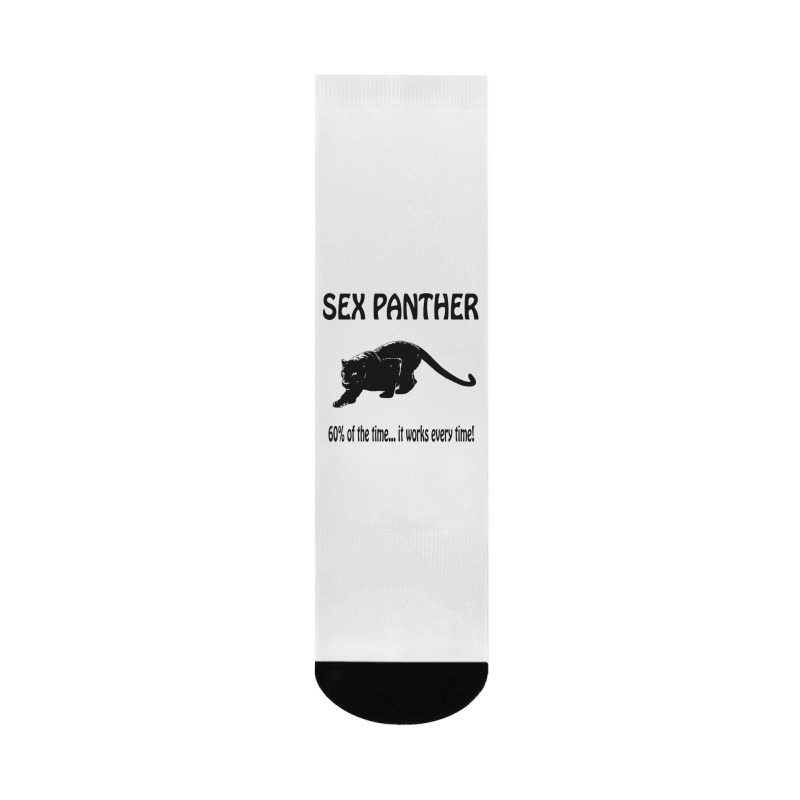 Yellow Sex Panther Crew Socks by QuaidXan | Artistshot