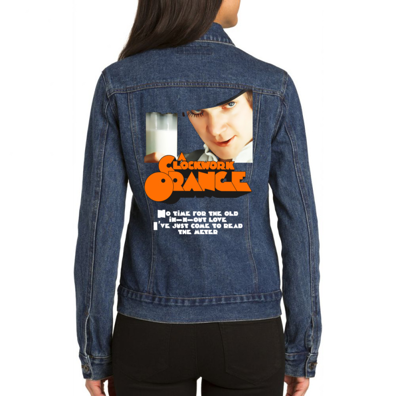 A Clockwork Orange Quote Design Ladies Denim Jacket by Kanmosrin52 | Artistshot