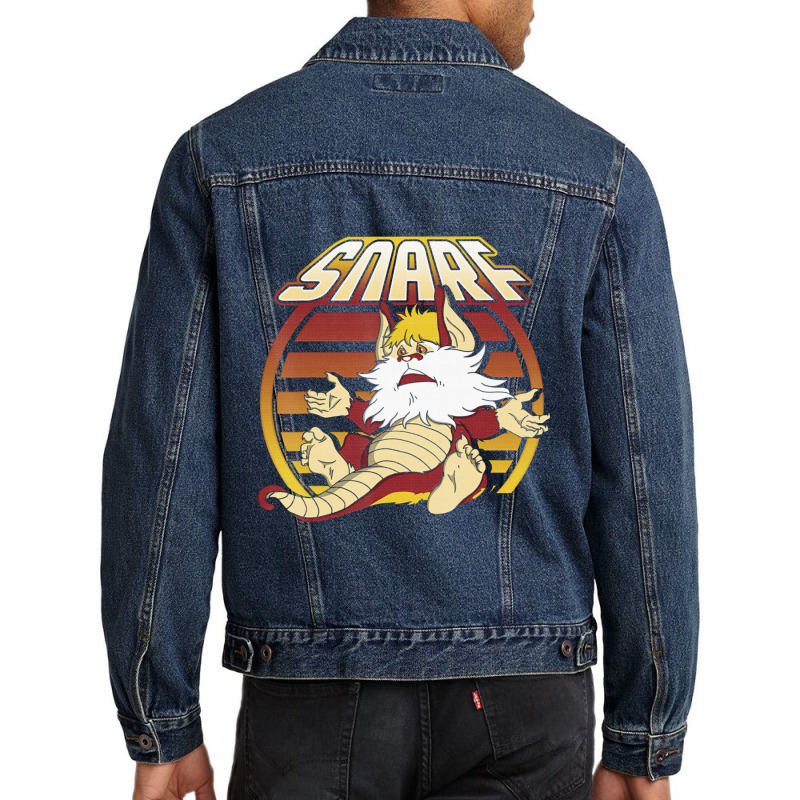 Thundercats Snarf Retro Sunset Portrait Men Denim Jacket by atereabag | Artistshot