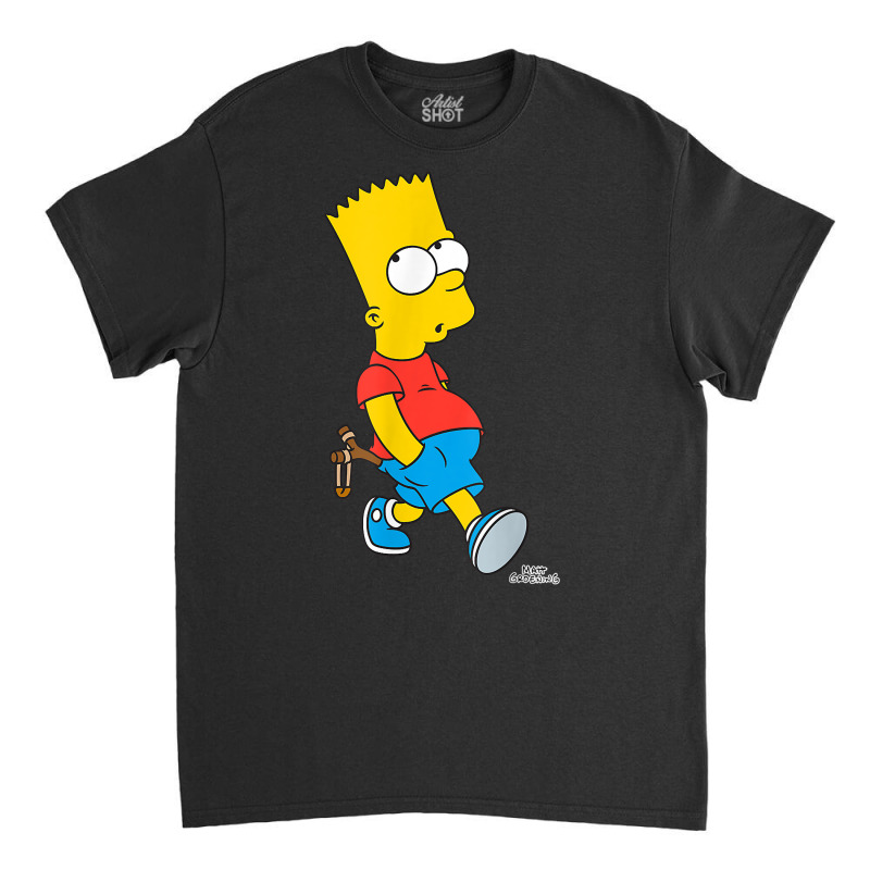 The Simpsons Bart Simpson With Slingshot T Shirt Classic T-shirt | Artistshot