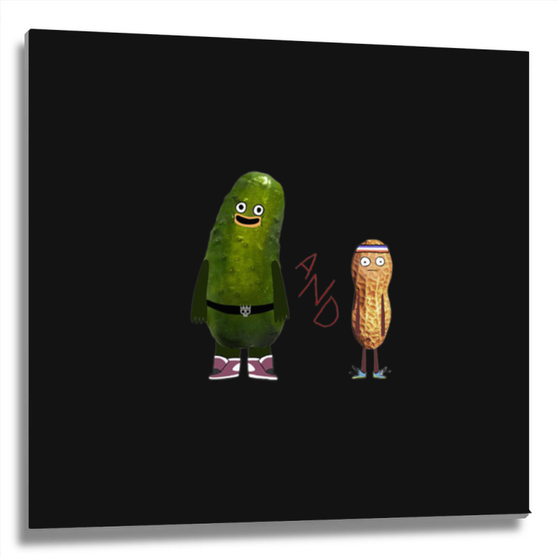 Pickle And Peanut Metal Print Square | Artistshot