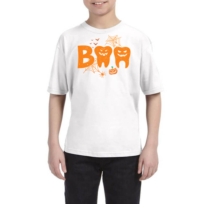 Halloween Boo Dentist Pumpkin Costume Dental Assistant Gift Youth Tee | Artistshot