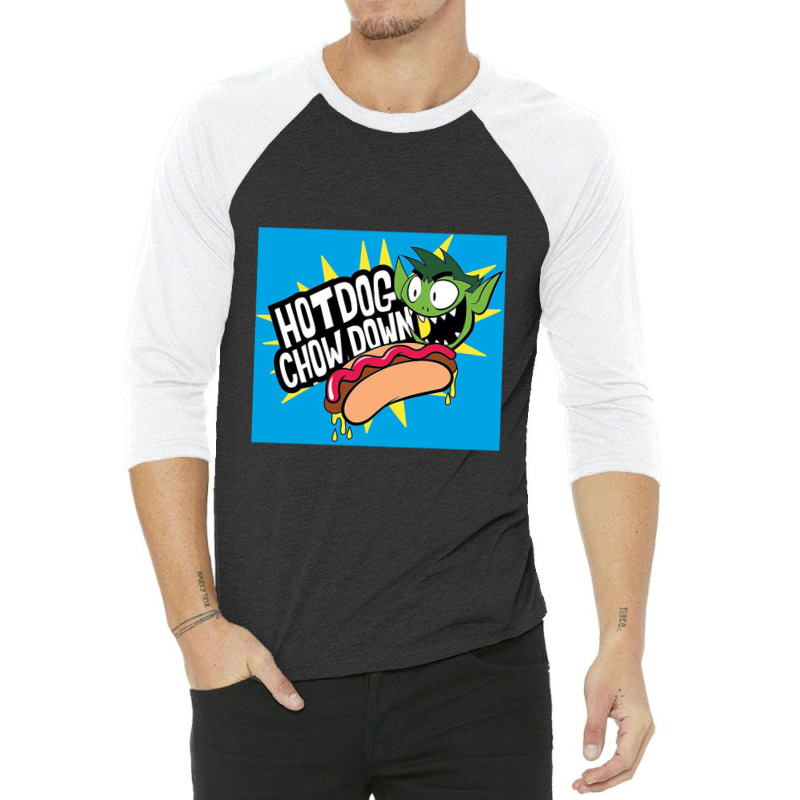 Teen Titans Go, Chowdown, 3/4 Sleeve Shirt | Artistshot