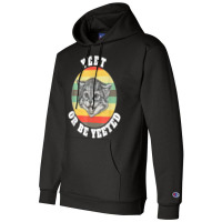 Yeet Or Be Yeeted Funny Kitten Meme For Cat Lovers Vintage Champion Hoodie | Artistshot