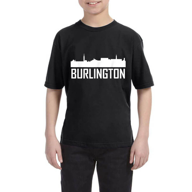 Burlington Vermont Skyline Silhouette T Shirt Youth Tee | Artistshot