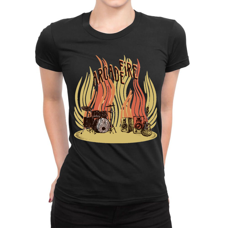 The Arcade Fire Ladies Fitted T-Shirt by cm-arts | Artistshot