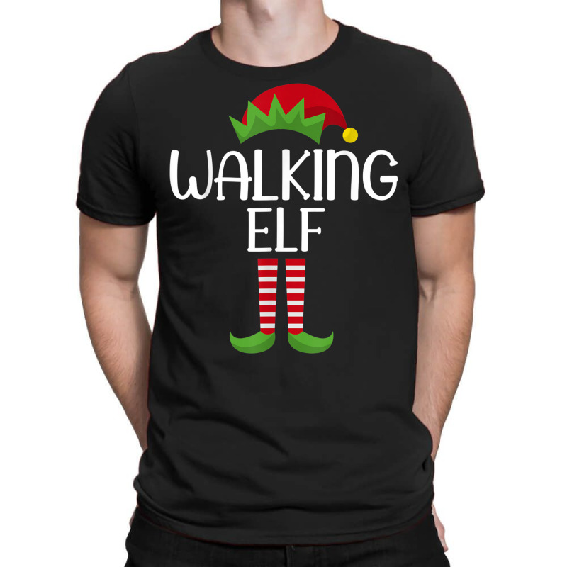 Walking Elf Family Matching Group Christmas Party Pajama T-shirt | Artistshot