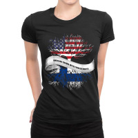 American Grown With Finnish Roots T Shirt Great Gift Tee Ladies Fitted T-shirt | Artistshot