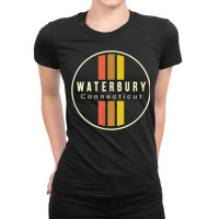 Retro Waterbury Connecticut Ladies Fitted T-shirt | Artistshot