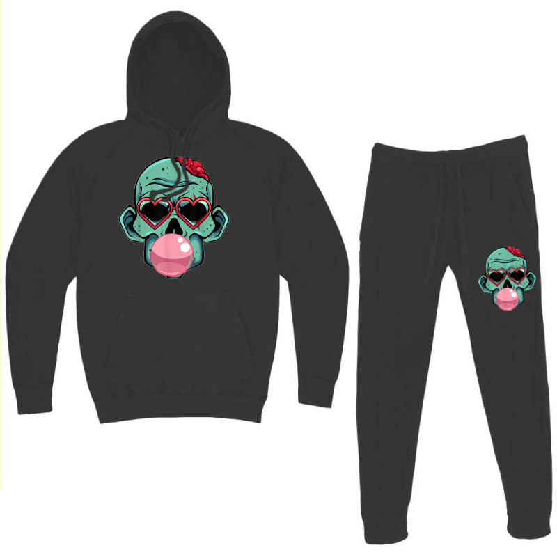 Zombie Bubblegum Lazy Halloween Costume Funny Monster Hoodie & Jogger Set | Artistshot