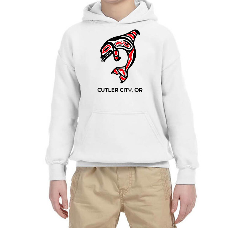 Cutler City, Oregon Native American Orca Killer Whales Youth Hoodie | Artistshot