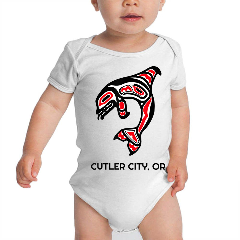 Cutler City, Oregon Native American Orca Killer Whales Baby Bodysuit | Artistshot