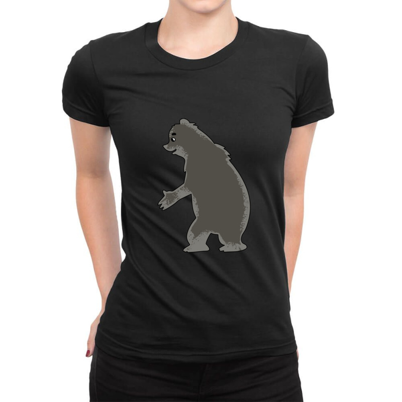 Eating Bear Cartoon Animals Causes Pandemics T-shirts Collection With  Ladies Fitted T-shirt | Artistshot