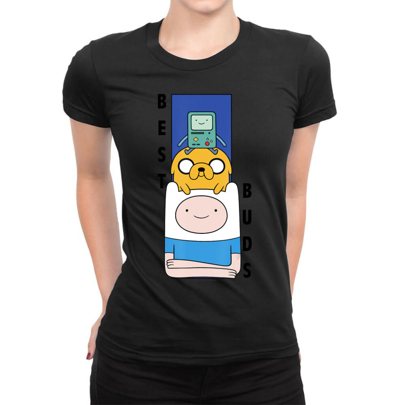 Cn Adventure Time Finn Jake Bmo Best Buds Ladies Fitted T-Shirt by Kanmopsuk45 | Artistshot