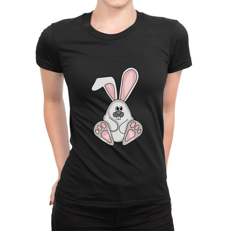 Eating Rabbit Cartoon Animals Causes Pandemics T-shirts Collection Wit Ladies Fitted T-shirt | Artistshot