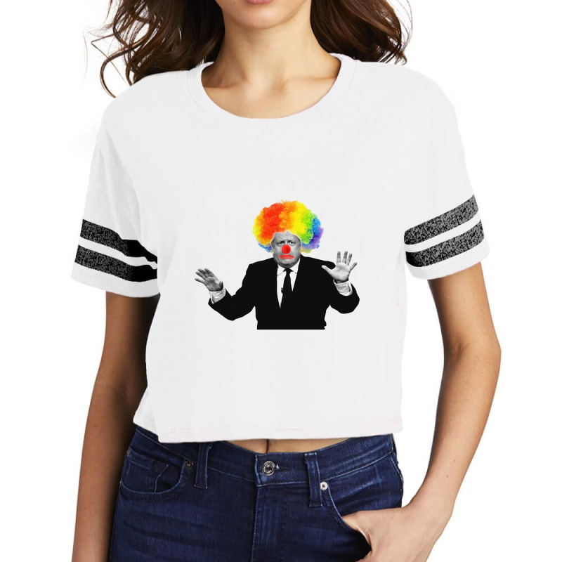 Boris Johnson Clown Scorecard Crop Tee by clairdoodle | Artistshot