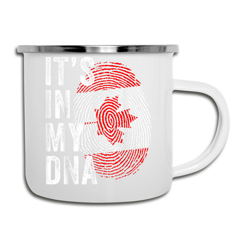 Canada It's In My Dna Cute Canadian Flag Fingerprint Flag Camper Cup by Color | Artistshot