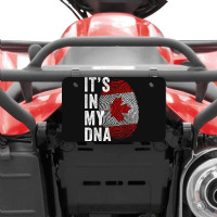 Canada It's In My Dna Cute Canadian Flag Fingerprint Flag Atv License Plate | Artistshot