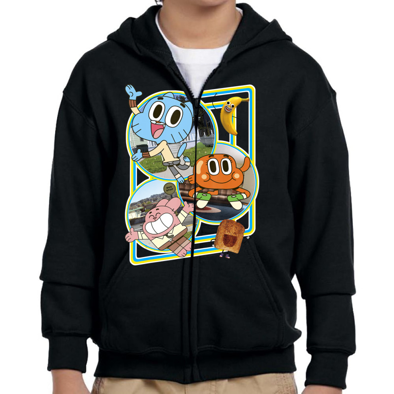 Cn The Amazing World Of Gumball The Boys Youth Zipper Hoodie by Kanmopsuk45 | Artistshot