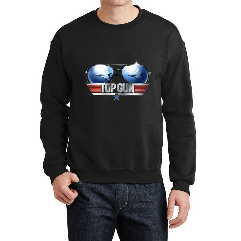 Top Gun Aviator Sunglasses Reflection Crewneck Sweatshirt | Artistshot