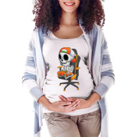 Halloween Skeleton Gamer Video Gaming Boys Men Kids Teens Maternity Scoop Neck T-shirt | Artistshot