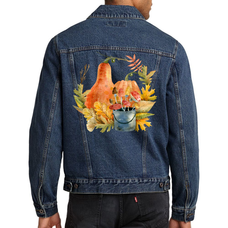 Pumpkin 26 T Shirt Men Denim Jacket | Artistshot