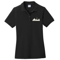 Auckland, New Zealand City Skyline Souvenir Style T Shirt Ladies Polo Shirt | Artistshot