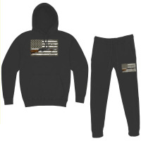 Mens Sporting Clays - Skeet Usa Flag - Clay Target Shooting Hoodie & Jogger Set | Artistshot