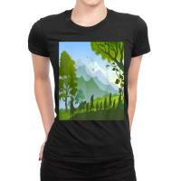 Going On An Adventure To Pop Culture Star Places T Shirt! Ladies Fitted T-shirt | Artistshot