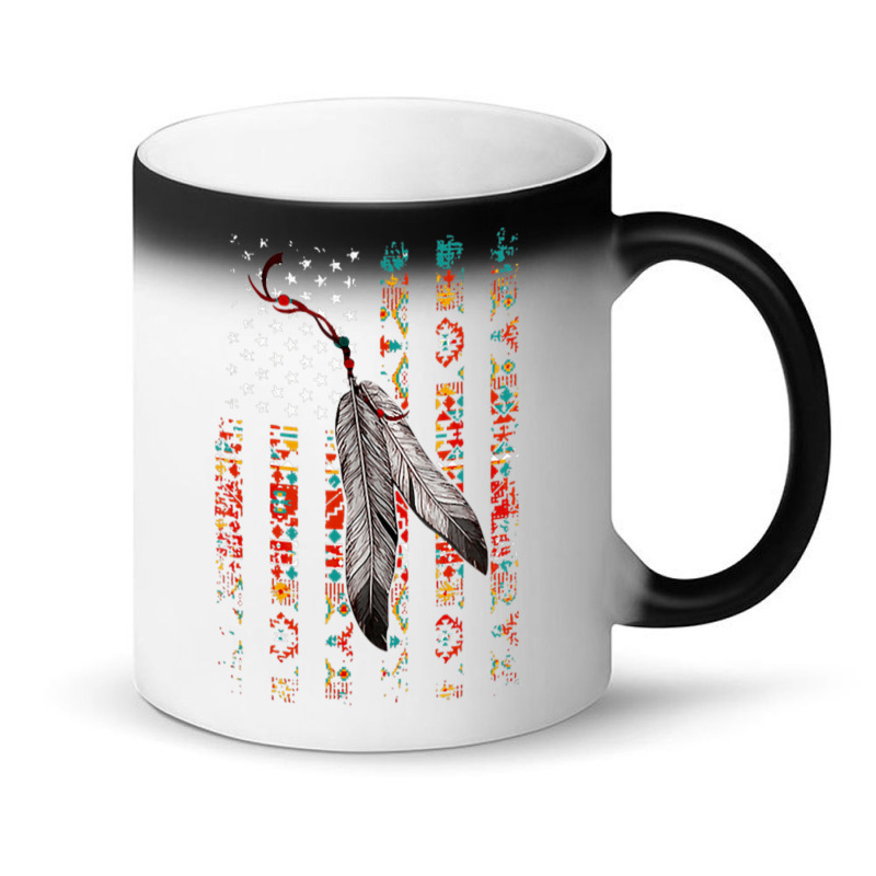 Native American Pride Flag Feather Magic Mug | Artistshot