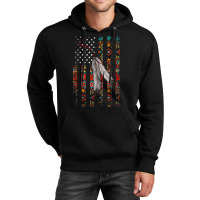 Native American Pride Flag Feather Unisex Hoodie | Artistshot