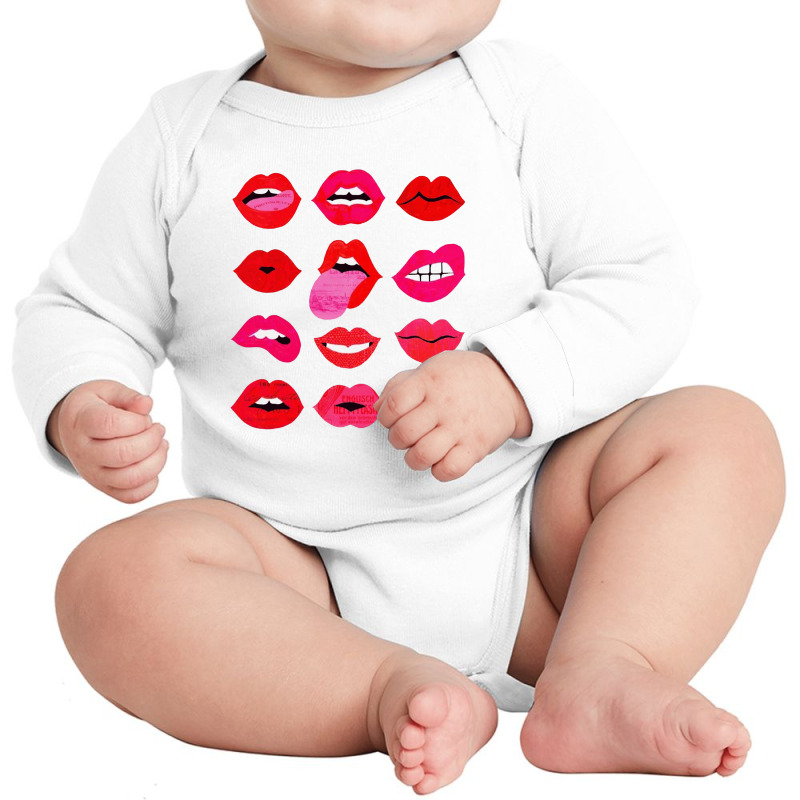 Lips Of Love Long Sleeve Baby Bodysuit | Artistshot