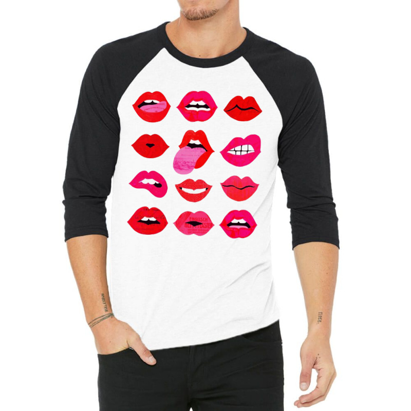 Lips Of Love 3/4 Sleeve Shirt | Artistshot