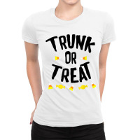 Christian Halloween Trunk Or Treat Church T Shirt Ladies Fitted T-shirt | Artistshot