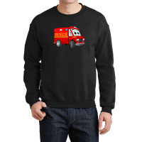 Fire Rescue Mini Van Cartoon Crewneck Sweatshirt | Artistshot