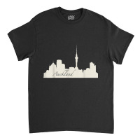 Auckland, New Zealand City Skyline Souvenir Style T Shirt Classic T-shirt | Artistshot