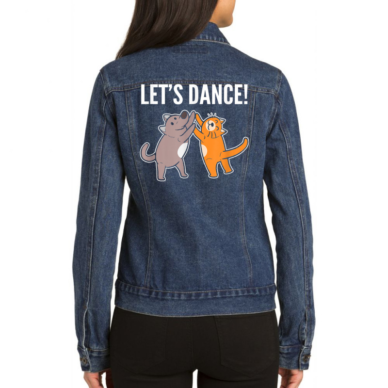 Let's Dance Latino Or Latina Ladies Denim Jacket by Sombre | Artistshot