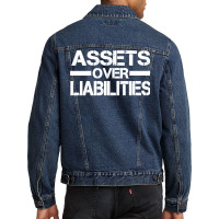 Assets Over Liabilities Men's Pullover Hoodie Men Denim Jacket | Artistshot