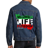 Free Iran Women Life Freedom Stand With Persian Women,iran T Shirt Men Denim Jacket | Artistshot