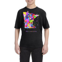 Minnesota Map Youth Tee | Artistshot