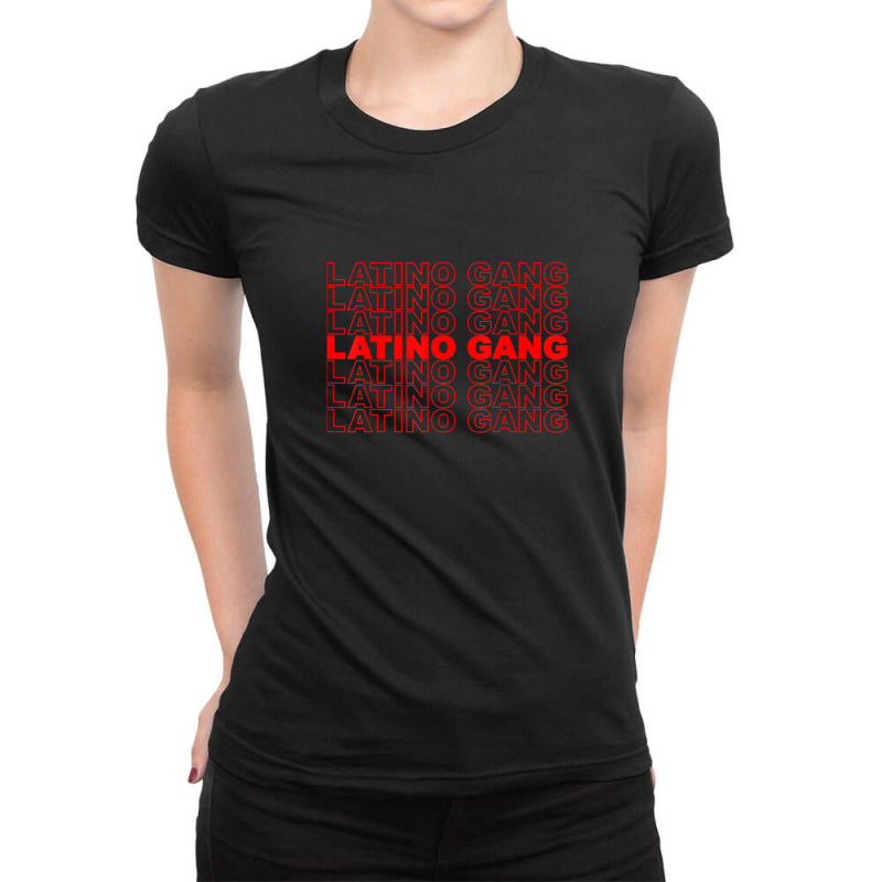 Latino Gang Latin Trap Hip Hop Reggaeton Hispanic Rap Music Ladies Fitted T-Shirt by JeffereyGrimes | Artistshot