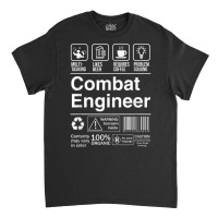 Combat Engineer Product Label T Shirt Classic T-shirt | Artistshot