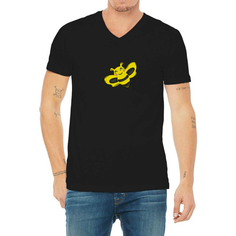 Eating Bee Cartoon Animals Causes Pandemics T-shirts Collection With C V-neck Tee | Artistshot