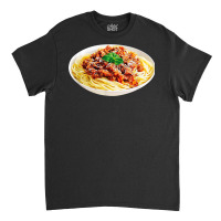 Spaghetti Bolognese Meatball Costume Last Minute Halloween Classic T-shirt | Artistshot